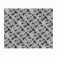 8 Bit Newspaper Pattern, Gazette Collage Black And White Small Glasses Cloth (2 Sides) by Casemiro