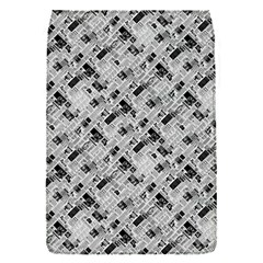 8 Bit Newspaper Pattern, Gazette Collage Black And White Removable Flap Cover (s) by Casemiro