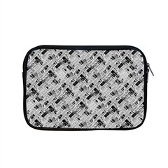 8 Bit Newspaper Pattern, Gazette Collage Black And White Apple Macbook Pro 15  Zipper Case by Casemiro