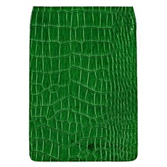 Crocodile Leather Green Removable Flap Cover (l) by skindeep