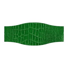 Crocodile Leather Green Stretchable Headband by skindeep