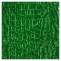 Crocodile Leather Green Lightweight Scarf  by skindeep