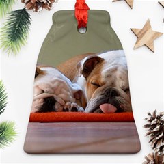 2 Sleeping Bulldogs Bell Ornament (two Sides) by SomethingForEveryone