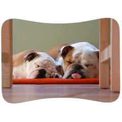 2 Sleeping Bulldogs Velour Seat Head Rest Cushion by SomethingForEveryone