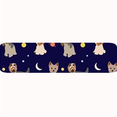 Terrier Cute Dog With Stars Sun And Moon Large Bar Mats by SychEva