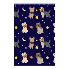 Terrier Cute Dog With Stars Sun And Moon Shower Curtain 48  X 72  (small) 