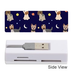 Terrier Cute Dog With Stars Sun And Moon Memory Card Reader (stick) by SychEva