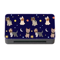 Terrier Cute Dog With Stars Sun And Moon Memory Card Reader With Cf by SychEva