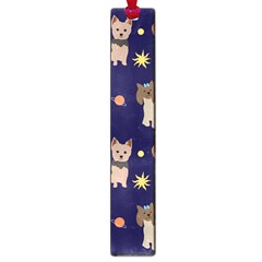 Terrier Cute Dog With Stars Sun And Moon Large Book Marks by SychEva