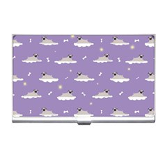 Pug Dog On A Cloud Business Card Holder by SychEva