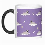 pug dog on a cloud Morph Mugs Left