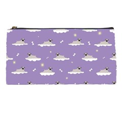 Pug Dog On A Cloud Pencil Case by SychEva