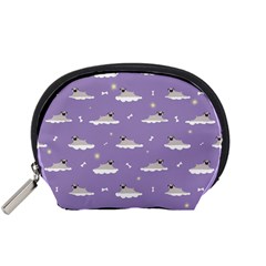 Pug Dog On A Cloud Accessory Pouch (small) by SychEva