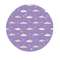 Pug Dog On A Cloud Mini Round Pill Box (pack Of 5) by SychEva