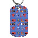 Blue 50s Dog Tag (One Side) Front