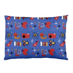 Blue 50s Pillow Case by NerdySparkleGoth