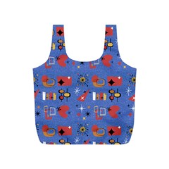 Blue 50s Full Print Recycle Bag (s) by NerdySparkleGoth