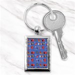 Blue 50s Key Chain (Rectangle) Front