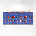 Blue 50s Hand Towel Front