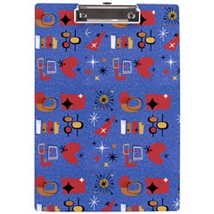 Blue 50s A4 Clipboard by NerdySparkleGoth