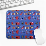 Blue 50s Large Mousepads Front