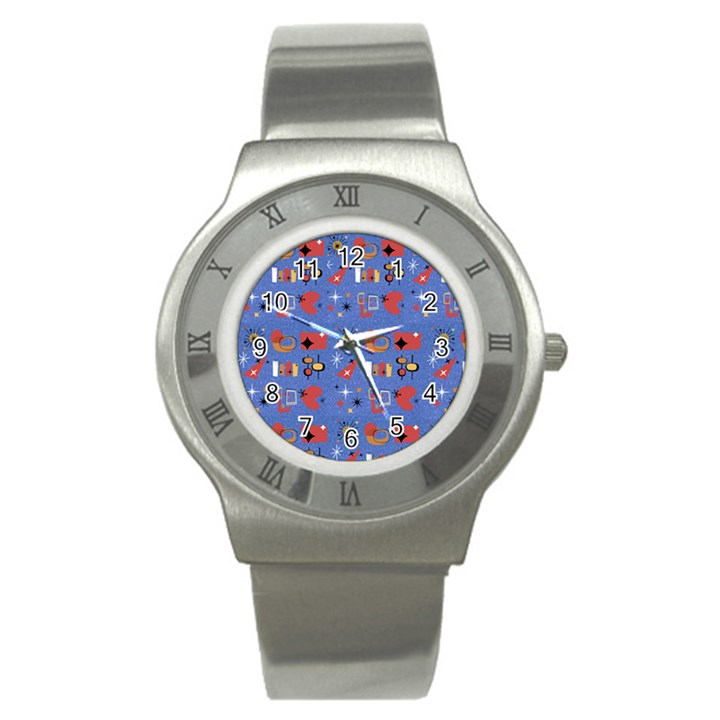 Blue 50s Stainless Steel Watch