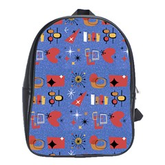 Blue 50s School Bag (xl)