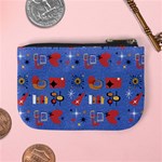 Blue 50s Mini Coin Purse Back