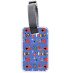 Blue 50s Luggage Tag (two sides) Front