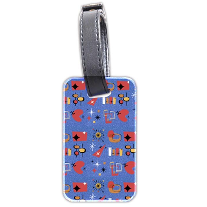 Blue 50s Luggage Tag (two sides)