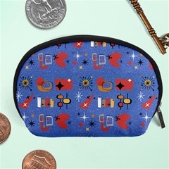 Blue 50s Accessory Pouch (large) by NerdySparkleGoth