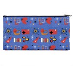 Blue 50s Pencil Case Back