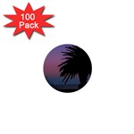 Sunset Coastal Scene, Montevideo Uruguay 1  Mini Buttons (100 pack)  Front