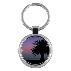 Sunset Coastal Scene, Montevideo Uruguay Key Chain (round) by dflcprintsclothing