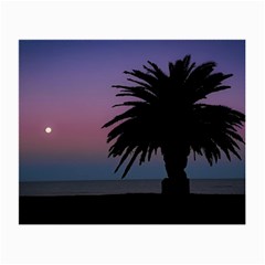 Sunset Coastal Scene, Montevideo Uruguay Small Glasses Cloth