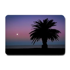 Sunset Coastal Scene, Montevideo Uruguay Small Doormat  by dflcprintsclothing