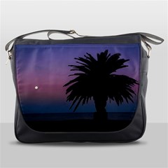 Sunset Coastal Scene, Montevideo Uruguay Messenger Bag by dflcprintsclothing