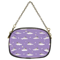 Cheerful Pugs Lie In The Clouds Chain Purse (two Sides) by SychEva