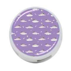 Cheerful Pugs Lie In The Clouds 4-port Usb Hub (two Sides) by SychEva