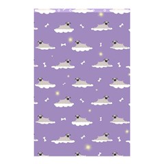 Cheerful Pugs Lie In The Clouds Shower Curtain 48  X 72  (small)  by SychEva