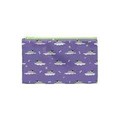 Cheerful Pugs Lie In The Clouds Cosmetic Bag (xs) by SychEva