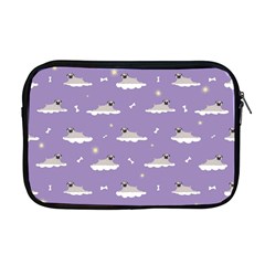 Cheerful Pugs Lie In The Clouds Apple Macbook Pro 17  Zipper Case by SychEva