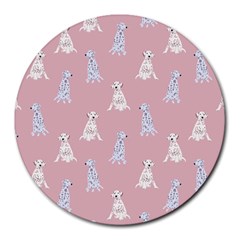 Dalmatians Favorite Dogs Round Mousepads by SychEva