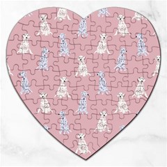 Dalmatians Favorite Dogs Jigsaw Puzzle (heart) by SychEva