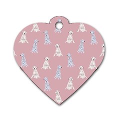 Dalmatians Favorite Dogs Dog Tag Heart (one Side) by SychEva