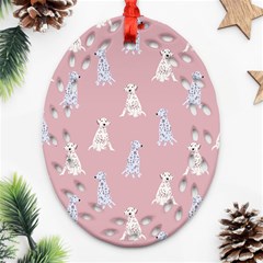 Dalmatians Favorite Dogs Ornament (oval Filigree) by SychEva