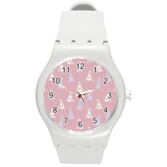 Dalmatians Favorite Dogs Round Plastic Sport Watch (m) by SychEva