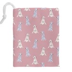 Dalmatians Favorite Dogs Drawstring Pouch (4XL) Back