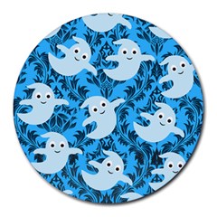 Halloween Ghosts Round Mousepads by NerdySparkleGoth