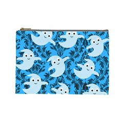 Halloween Ghosts Cosmetic Bag (large) by NerdySparkleGoth